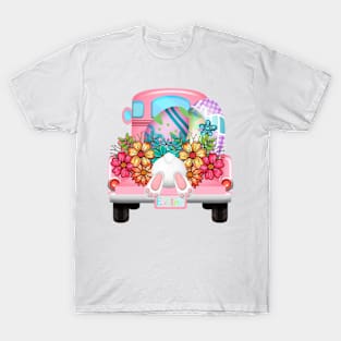 Bunny, Pickup, Flowers  And Eggs T-Shirt